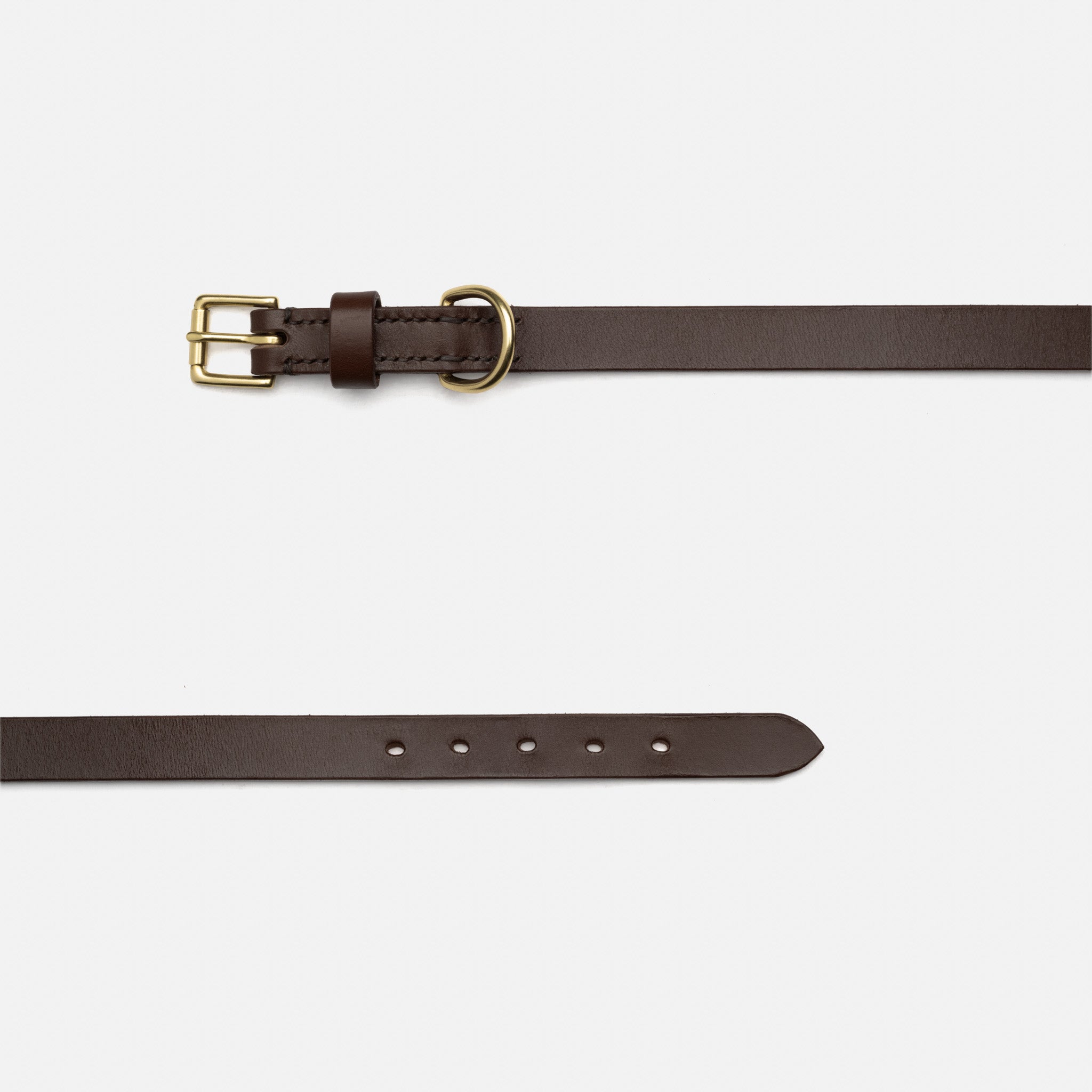 Leather Dog Collar – Chocolate