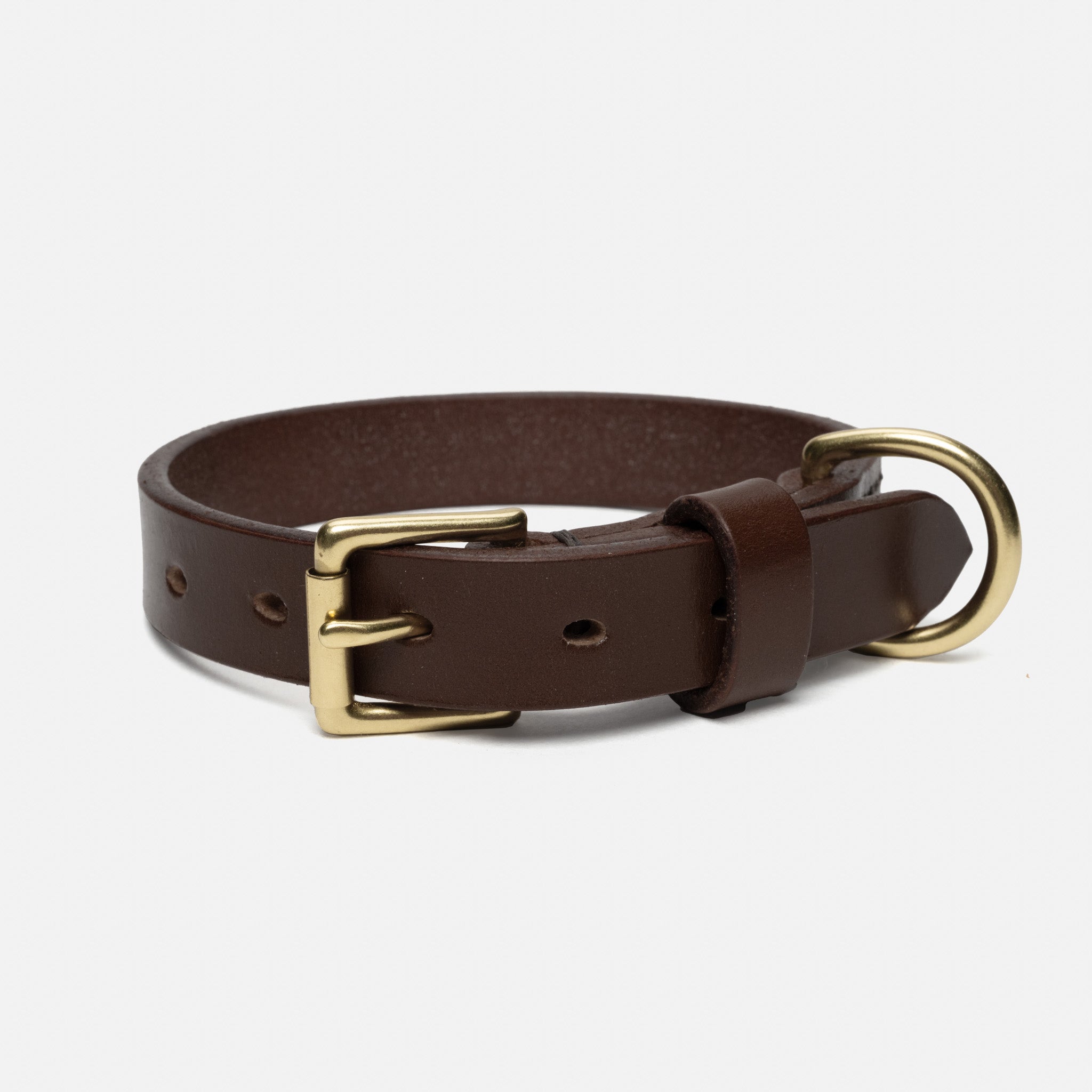 Leather Dog Collar – Chocolate