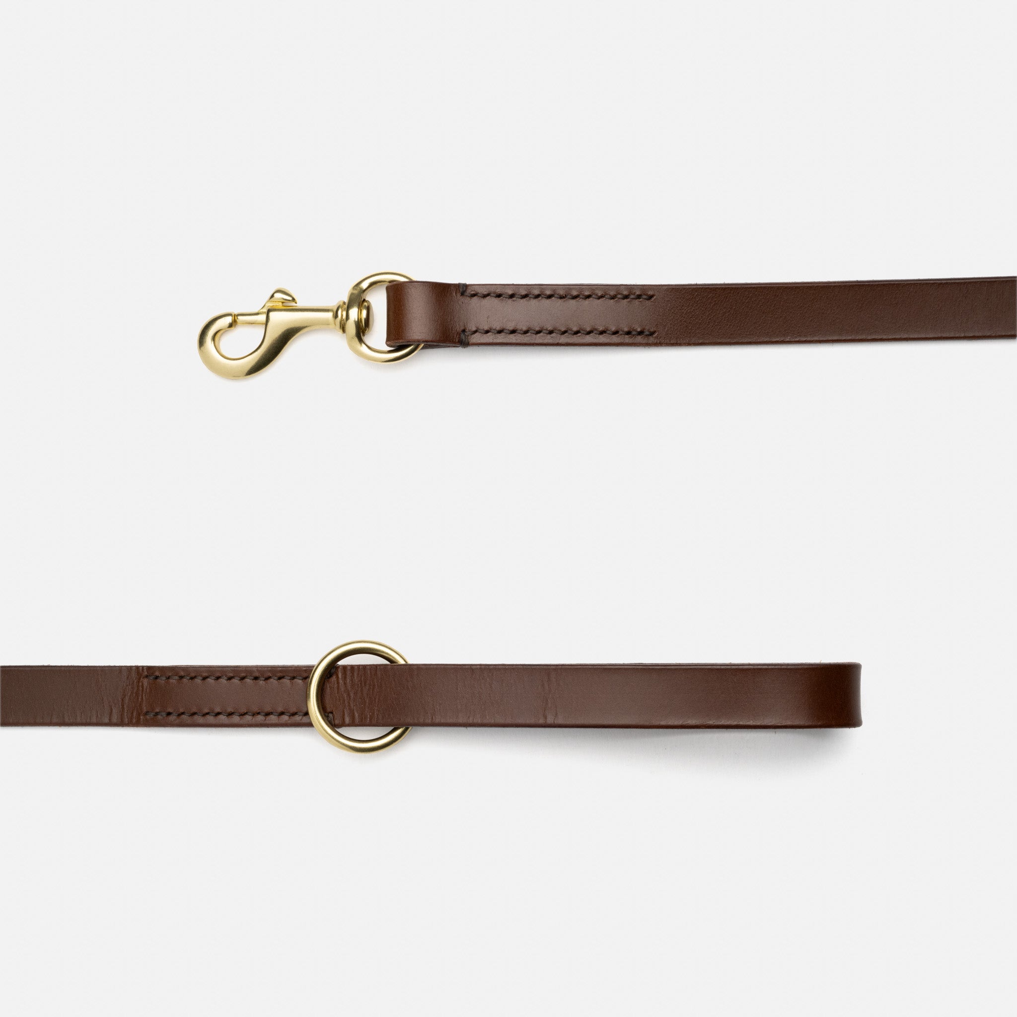 Leather Dog Lead – Dark Tan