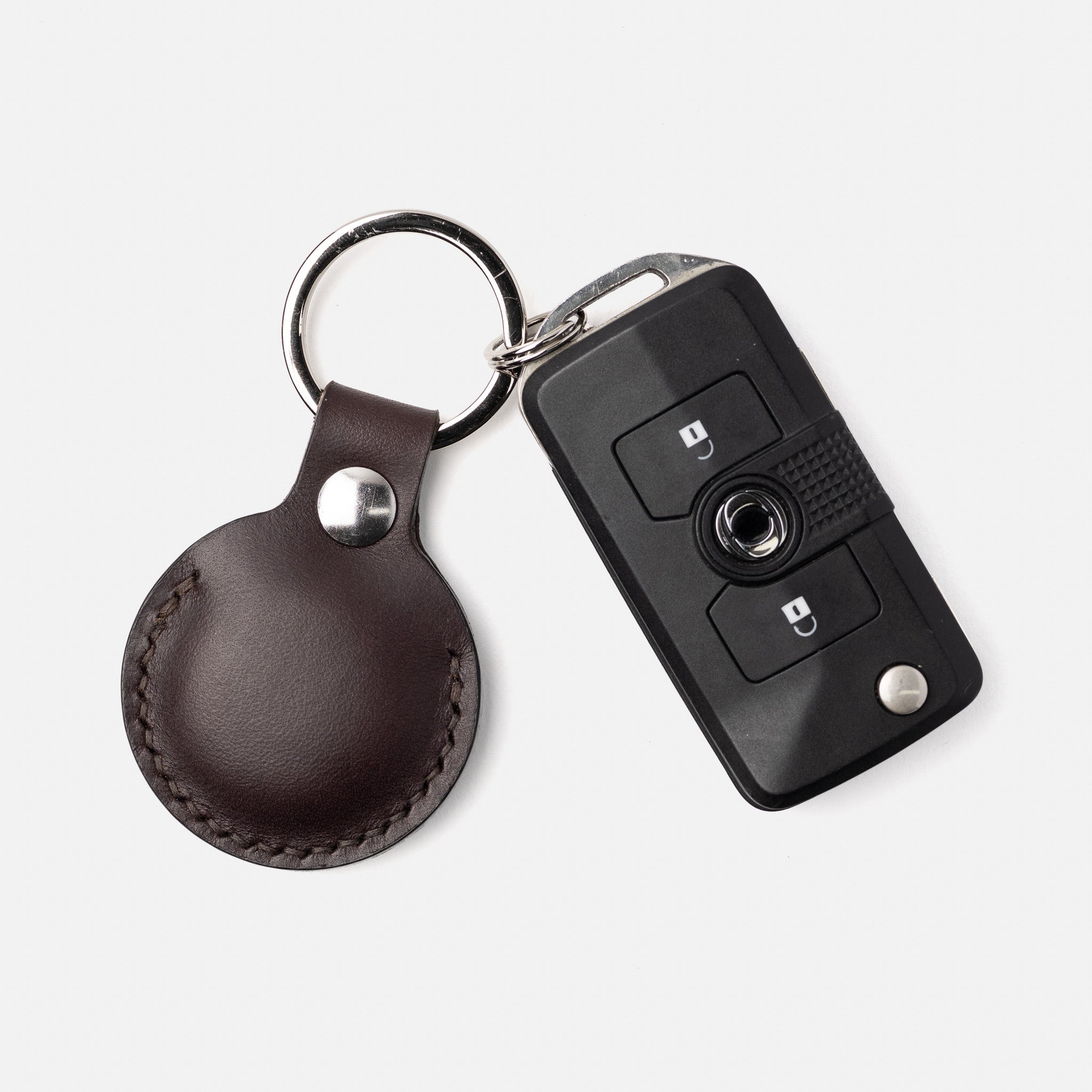 Keyring for AirTag – Brown