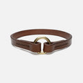 Leather Dog ID Collar – Dark Tan